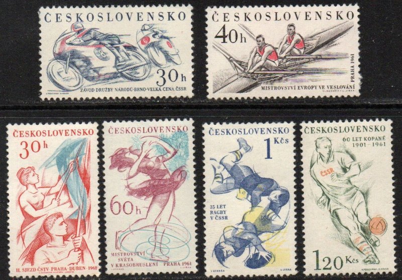 Czechoslovakia Sc #1023-1028 Mint Hinged