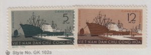 North Viet Nam Sc 177-8 LH issue of 1961 - Ships