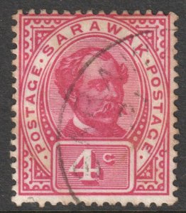 Sarawak Scott 39 - SG39, 1899 Postage 4c used