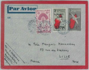 81163 - Madagascar - POSTAL HISTORY - Airmail STATIONERY COVER to FRANCE 1945