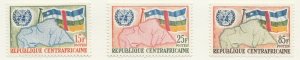 1961 CENTRAL AFRICAN REPUBLIC Admission to the UN MH* Set A28P21F27907-