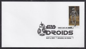 US 5577 Star Wars Droids L3-37 BWP FDC 2021