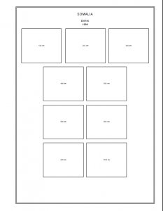 SOMALIA STAMP ALBUM PAGES 1894-1999 (201 PDF digital pages)