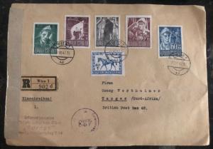 1947 Vienna Austria Censored Cover To Tanger Morocco British Agencies