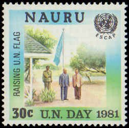 Nauru #232-235, Complete Set(4), 1981, United Nations Related, Never Hinged