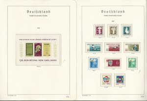 Germany DDR Stamp Collection on 24 Hingless Lighthouse Pages, 1967-69, JFZ