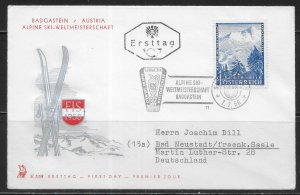 Austria 631 Alpine Ski Championships FDC First Day Cover