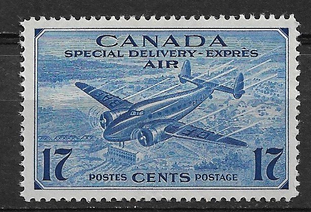 1943 Canada CE2 17¢ Trans-Canada Airplane MH