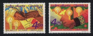 Greenland Christmas 2v 1999 MNH SC#355-356 SG#360-361 MI#344-345