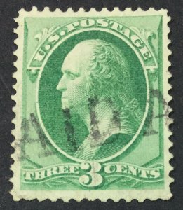 MOMEN: US STAMPS #147 PAID USED LOT #44705