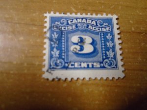 Canada Revenue Stamp  van Dam  #  FX64  used