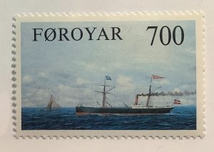 Faroe Islands 1983 Scott 92  MNH - 700o,  Steamship  Thyra