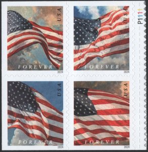 SC#5883-5886 (Forever) Flags: APU Booklet Block of Four (2024) SA