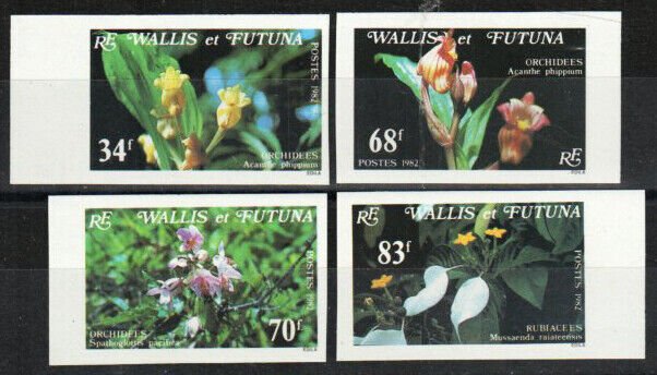 Wallis & Futuna Stamp 283-286  - Flowers and Orchids