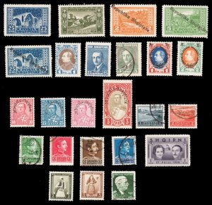 Albania Scott 150 / 313 (1923-39) Mint/Used H F-VF, CV $33.00 Q