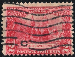 SC#329 2¢ Jamestown Issue (1907) Used