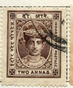 INDIA  INDORE 1904-9 early issue fine used 2a. value