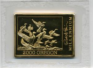 OREGON #17 2000 STATE DUCK STAMP PRINT Med Ed + 2 stamps by Robert Steiner