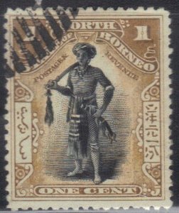 NORTH BORNEO SC# 79 **USED** 1c 1897-1900 SEE SCAN