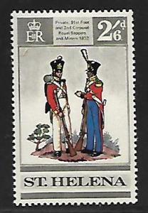 ST HELENA 231 MINT HING BRITISH UNIFORMS