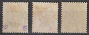 Virgin Islands 1883-1884, Victoria, # 13-15, VF MLH* (RMD-8)