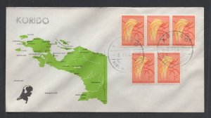 Netherlands New Guinea cover postmark KORIDO 1962 (#22)