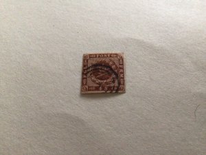 Denmark Royal Emblem 1858 used stamp A10379