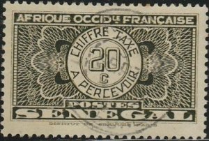 Senegal, #J25  Used From 1935