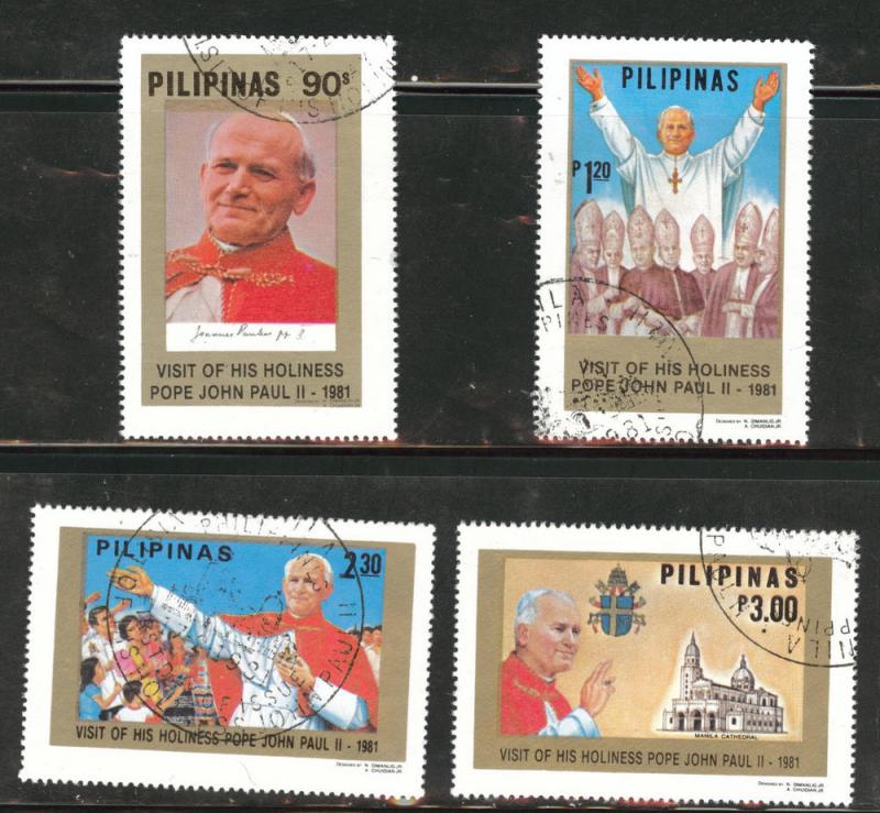 PhilippiL Scott 1507-1510 Used Pope John Paul 2 set 1981 