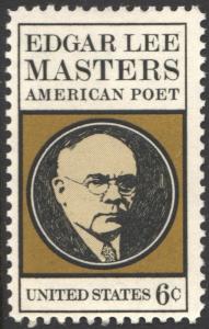 SC#1405 6¢ U.S. Edgar Lee Masters (1970) MNH