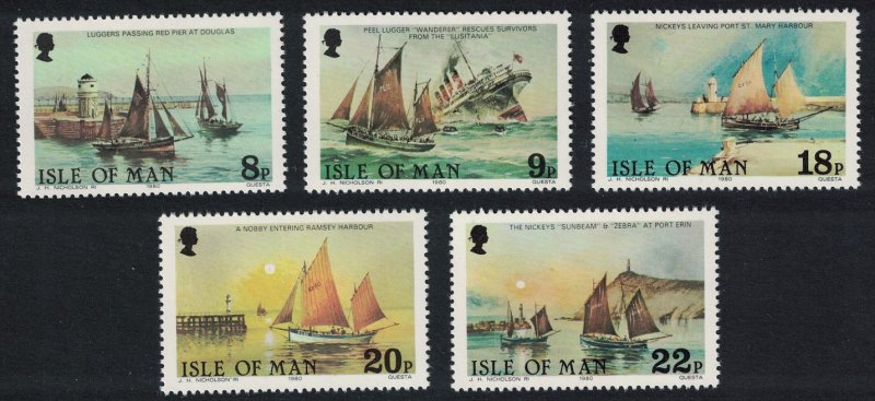 Isle of Man Royal National Mission to Deep Sea Fishermen 5v 1981 MNH SG#190-194