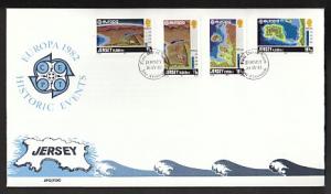 Jersey 285-288 Europa 1982 U/A FDC 