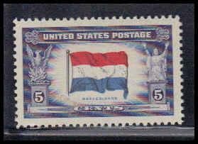  912 5c Flag of Luxembourg Fine MNH W3843