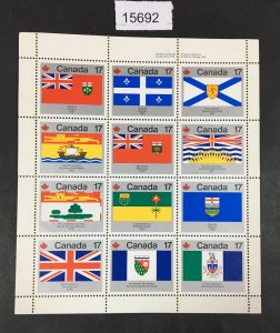 MOMEN: US STAMPS # 17c CANADA MINT OG NH FLAGSHEET LOT #15692