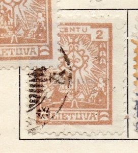 Lithuania 1923 Early Issue Fine Used 2c. 175605