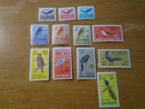 Burma ( Myanmar) #  176-87  MNH  Birds