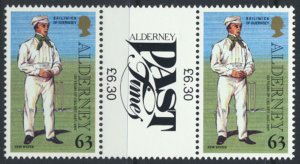 Alderney  SG A100  SC# 105 Cricket  MNH Gutter Pair see scan 