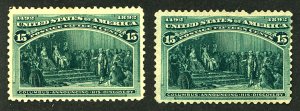 U.S. #238 MINT NG SET