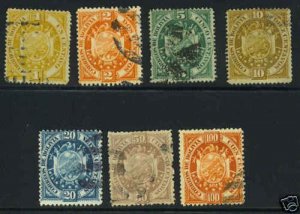 BOLIVIA 1894 Sc. 40-46