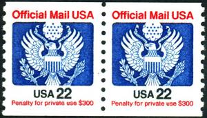 U.S. #O136 Pair MINT OG NH