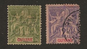 French Guyana 49-50  Used.