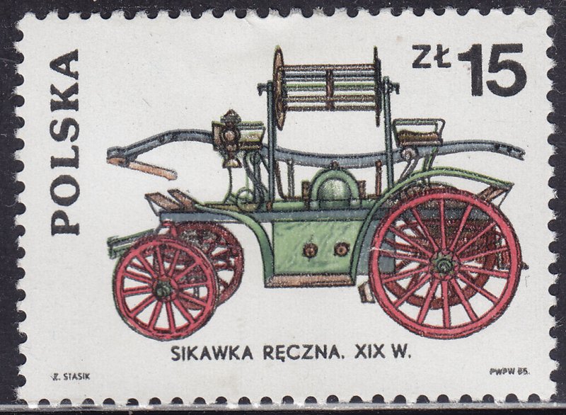 Poland 2667 Fire Engine 1985