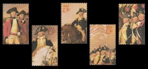 US 1686a-1686e 1686 The Surrender of Lord Cornwalls at Yorktown 13c set MNH 1976