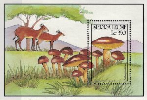 SIERRA LEONE 1990 - Mushrooms / minisheet MNH