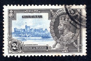 Gibraltar #100  VF/XF, Used, Silver Jubilee, CV $2.25 .....  2440336