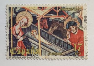 Spain 1985 Scott 2456 used - 17p, Christmas, Nativity