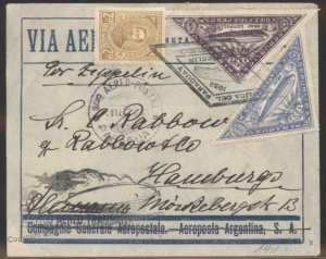 Paraguay 1932 Graf Zeppelin 1st SAF South America Flight Mi235C Germany C 106989