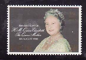 St. Helena-Sc#341- id7-unused NH set-Queen Mother-80th birthday-1980-