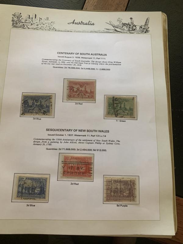 Australia Collection from 1927 to 1978 Used Cat. Value $575