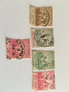 1898 Victorian Stamps From Barbados